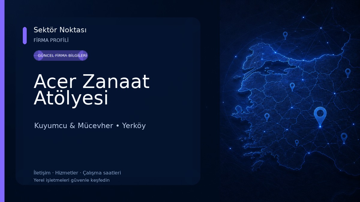 Acer Zanaat Atölyesi Kuyumcu & Mücevher