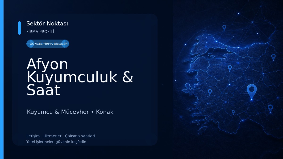 Afyon Kuyumculuk & Saat Kuyumcu & Mücevher