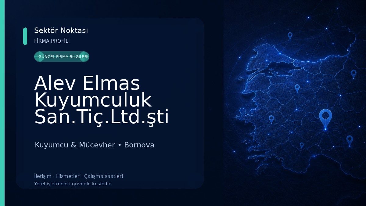 Alev Elmas Kuyumculuk San.Tiç.Ltd.şti Kuyumcu & Mücevher