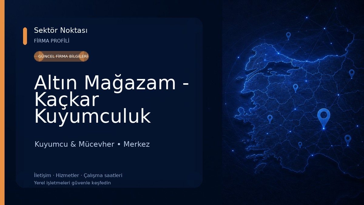 Altın Mağazam - Kaçkar Kuyumculuk Kuyumcu & Mücevher