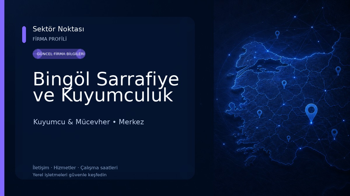 Bingöl Sarrafiye ve Kuyumculuk Kuyumcu & Mücevher