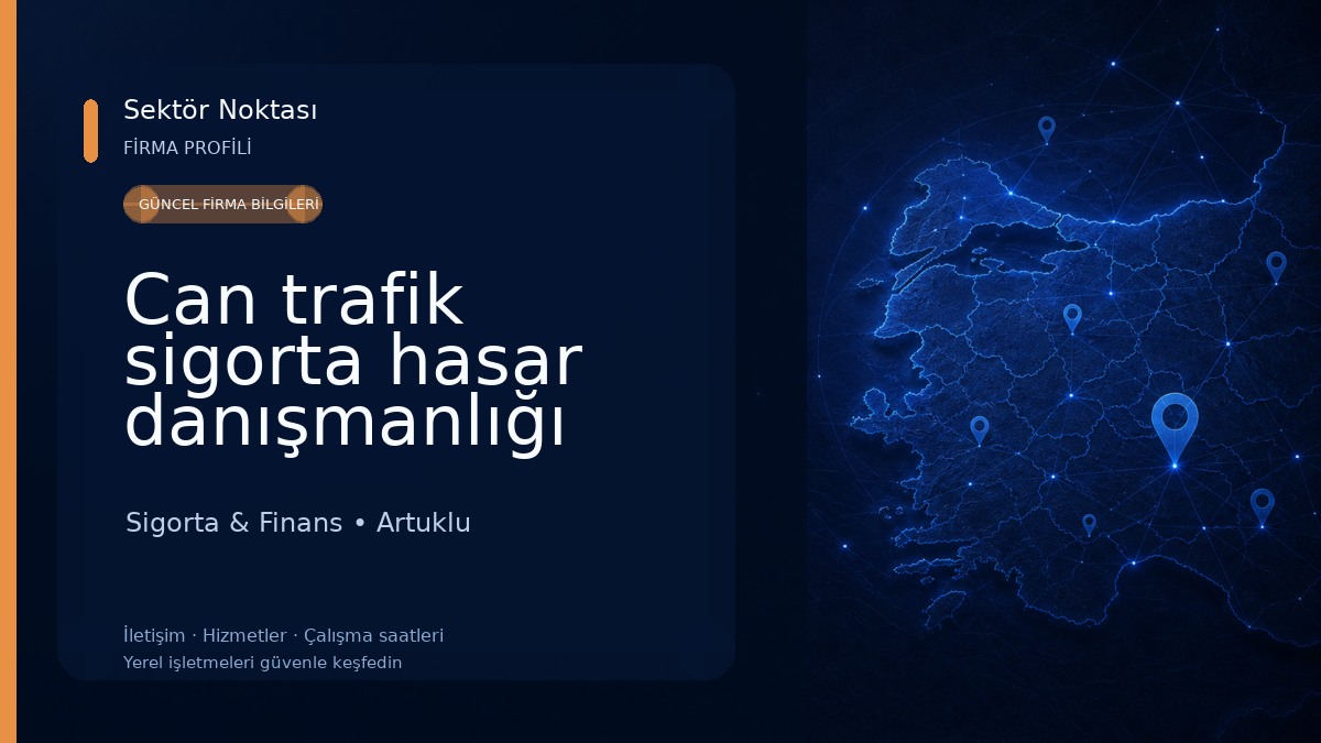 Can trafik sigorta hasar danışmanlığı Sigorta & Finans