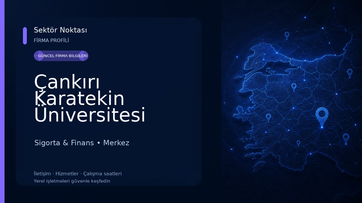 Çankırı Karatekin Üniversitesi Sigorta & Finans