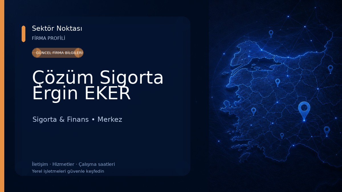 Çözüm Sigorta Ergin EKER Sigorta & Finans