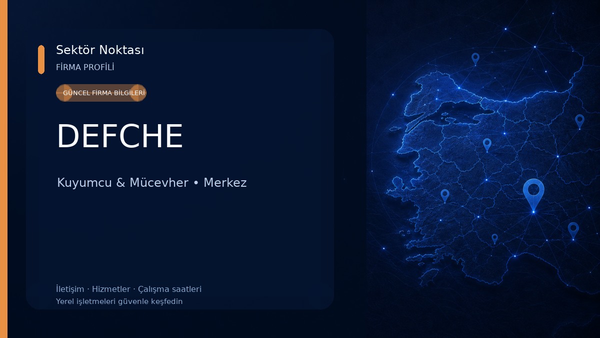 DEFCHE Kuyumcu & Mücevher