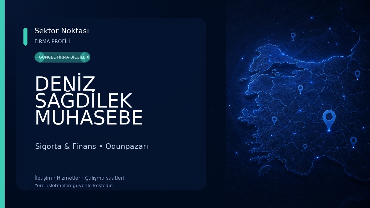 DENİZ SAĞDİLEK MUHASEBE OFİSİ,SMMM Sigorta & Finans
