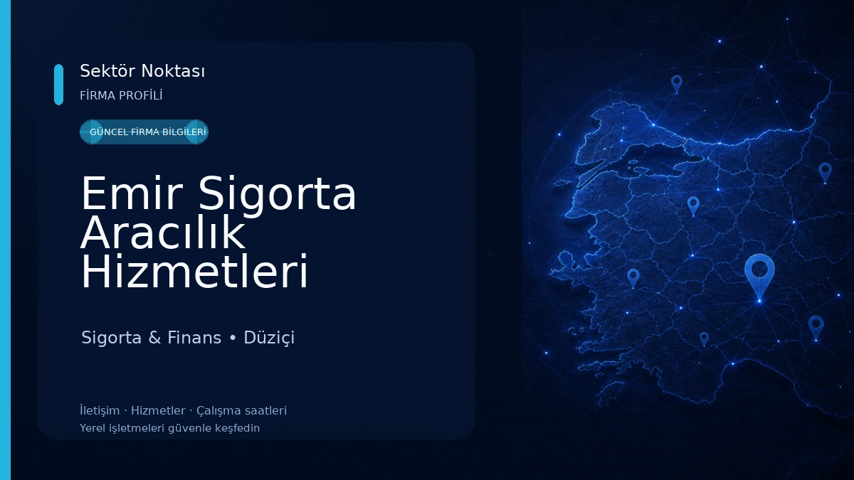 Emir Sigorta Aracılık Hizmetleri Sigorta & Finans