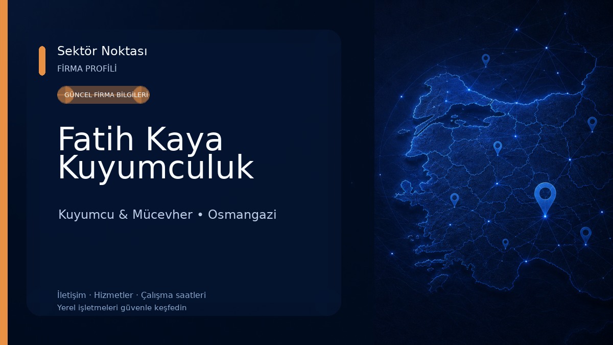 Fatih Kaya Kuyumculuk Kuyumcu & Mücevher