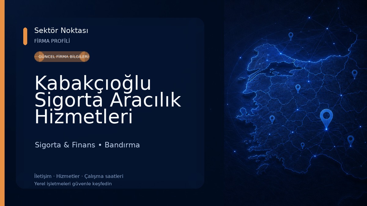 Kabakçıoğlu Sigorta Aracılık Hizmetleri Sigorta & Finans