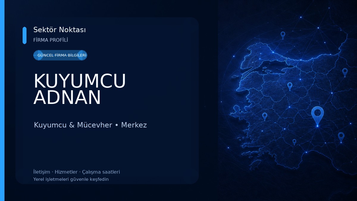 KUYUMCU ADNAN Kuyumcu & Mücevher