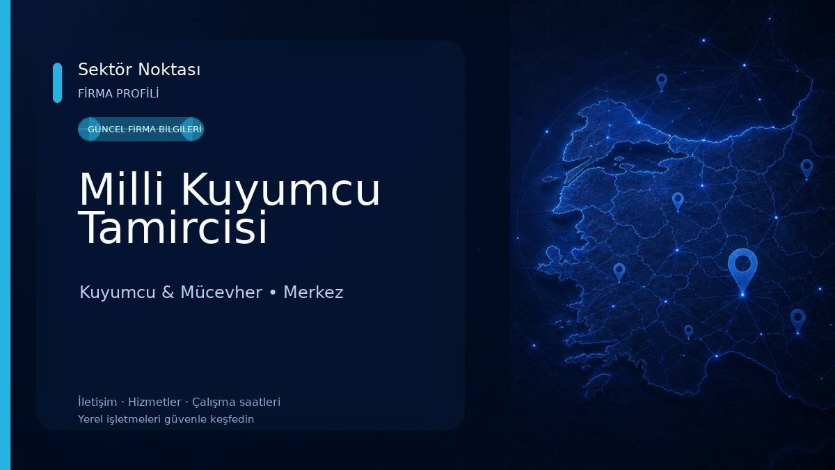 Milli Kuyumcu Tamircisi
