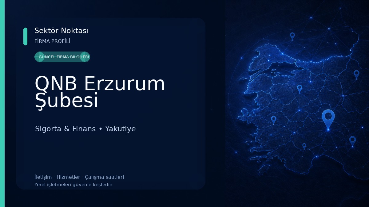 QNB Erzurum Şubesi Sigorta & Finans