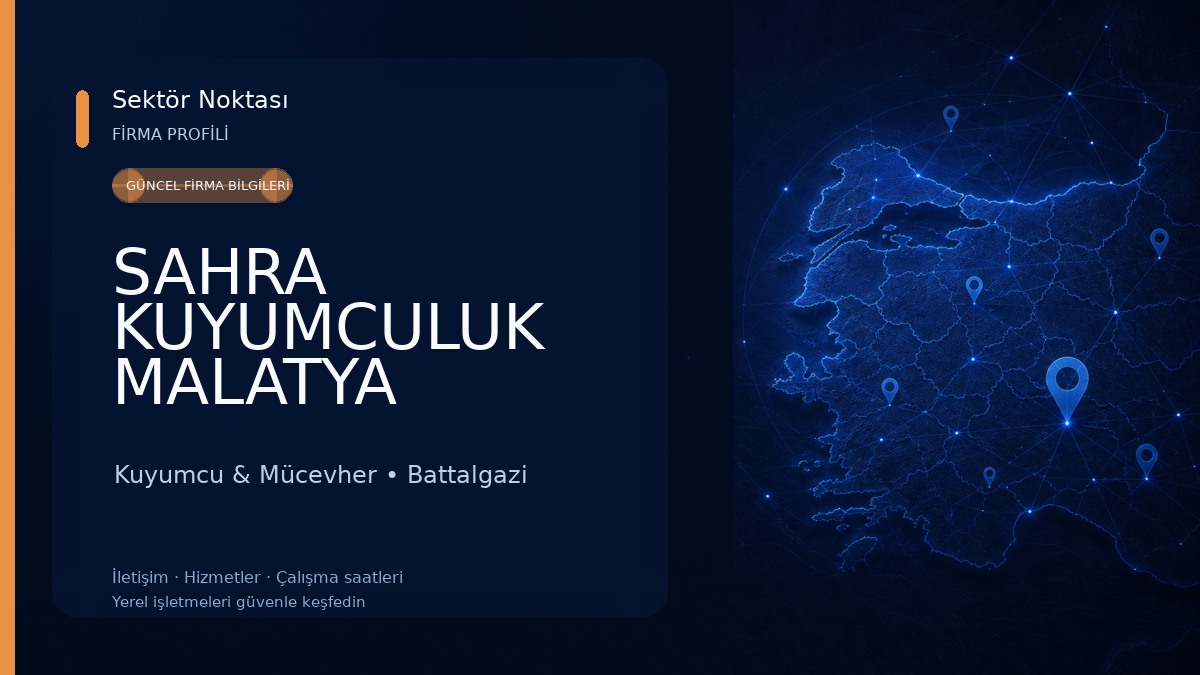 SAHRA KUYUMCULUK MALATYA 
