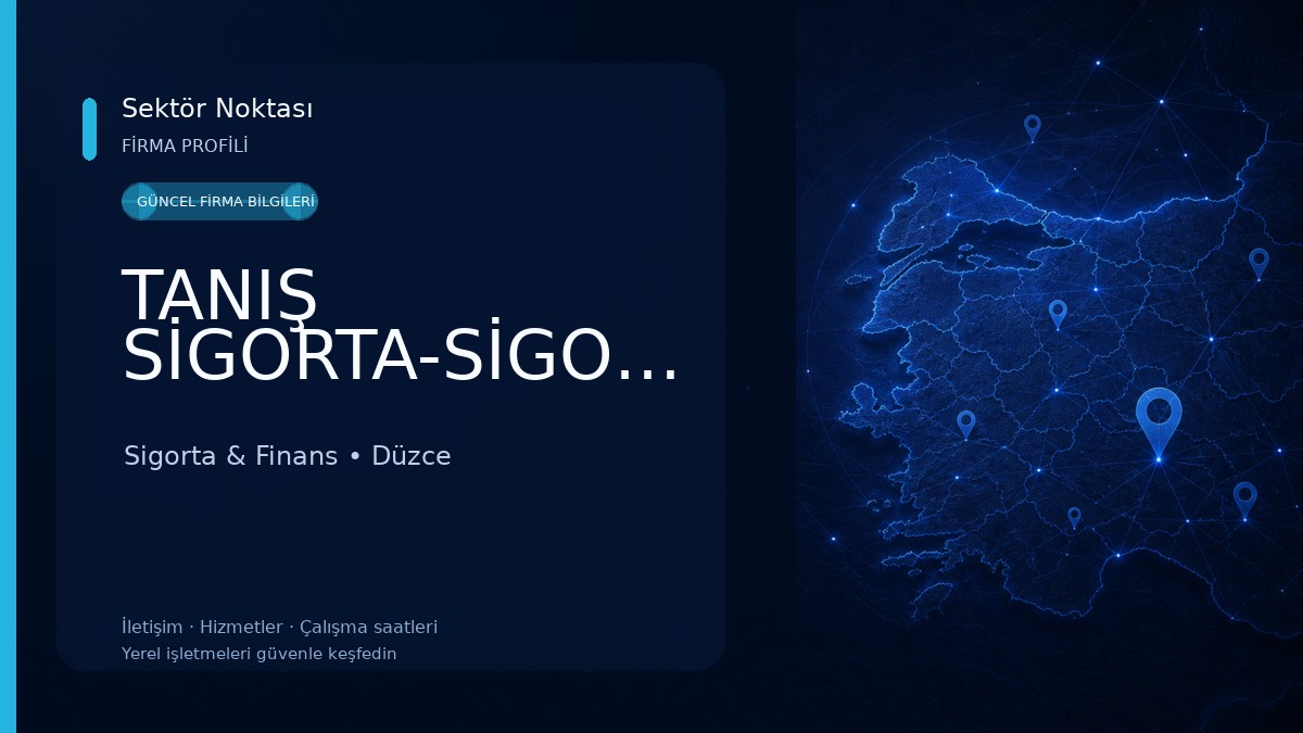 TANIŞ SİGORTA-SİGORTACI Sigorta & Finans