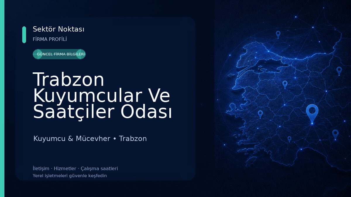 Trabzon Kuyumcular Ve Saatçiler Odası