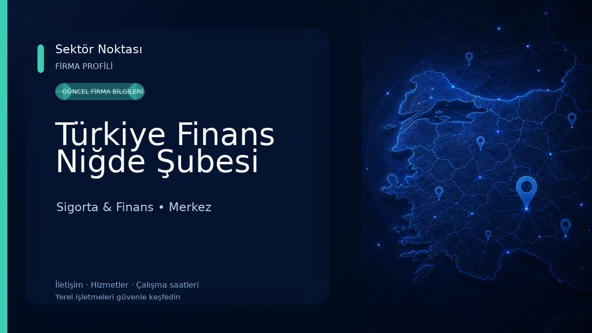 Türkiye Finans Niğde Şubesi Sigorta & Finans