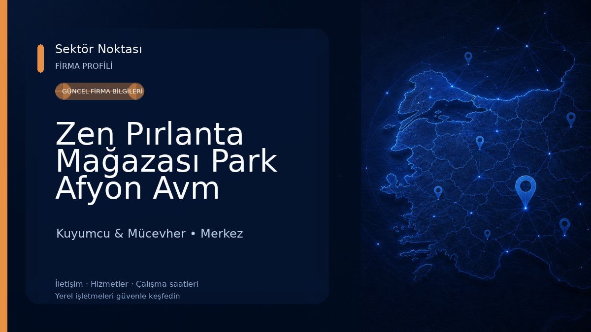 Zen Pırlanta Mağazası Park Afyon Avm Kuyumcu & Mücevher